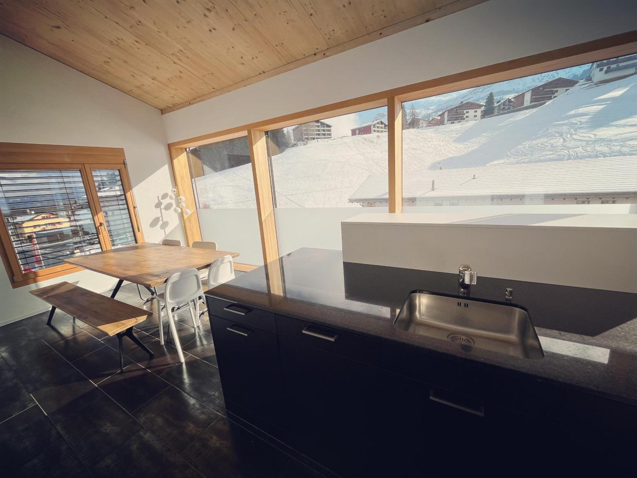 3 bedroom condo in front of Obersaxen ski resort