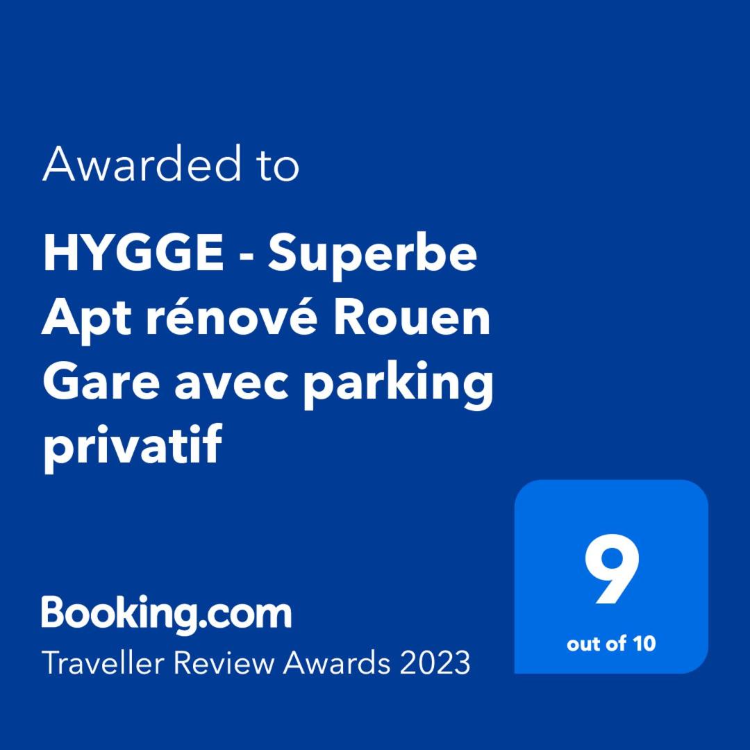 Hygge - Superbe Apt Rénové Rouen Gare Avec Parking Privatif