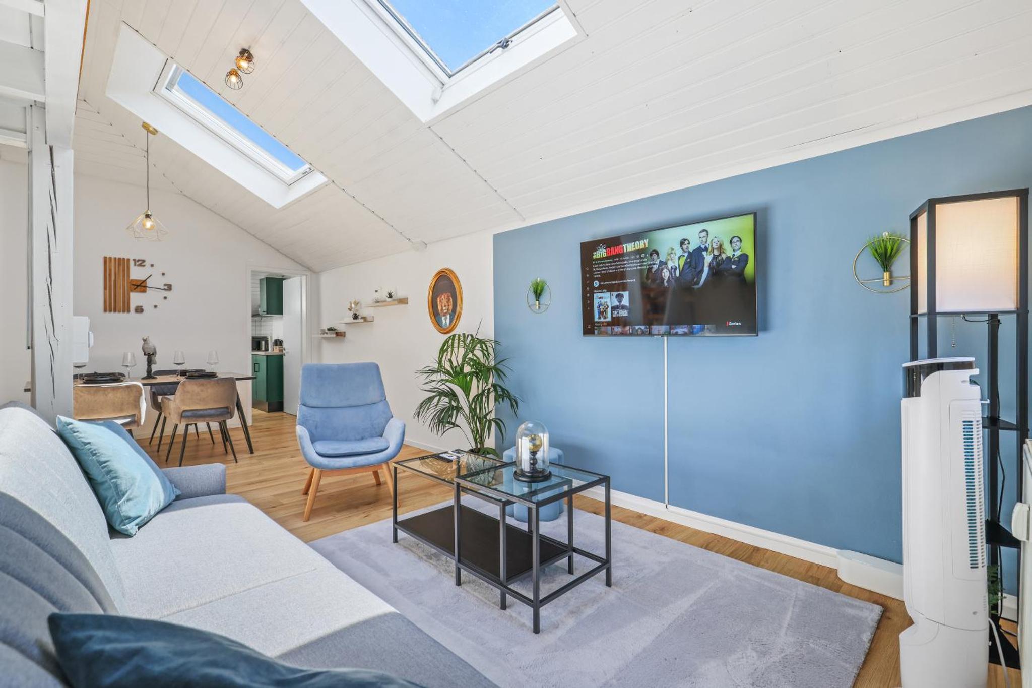 APART21 Blue zentrale Maisonette-Wohnung Parkplatz Netflix nahe Audi