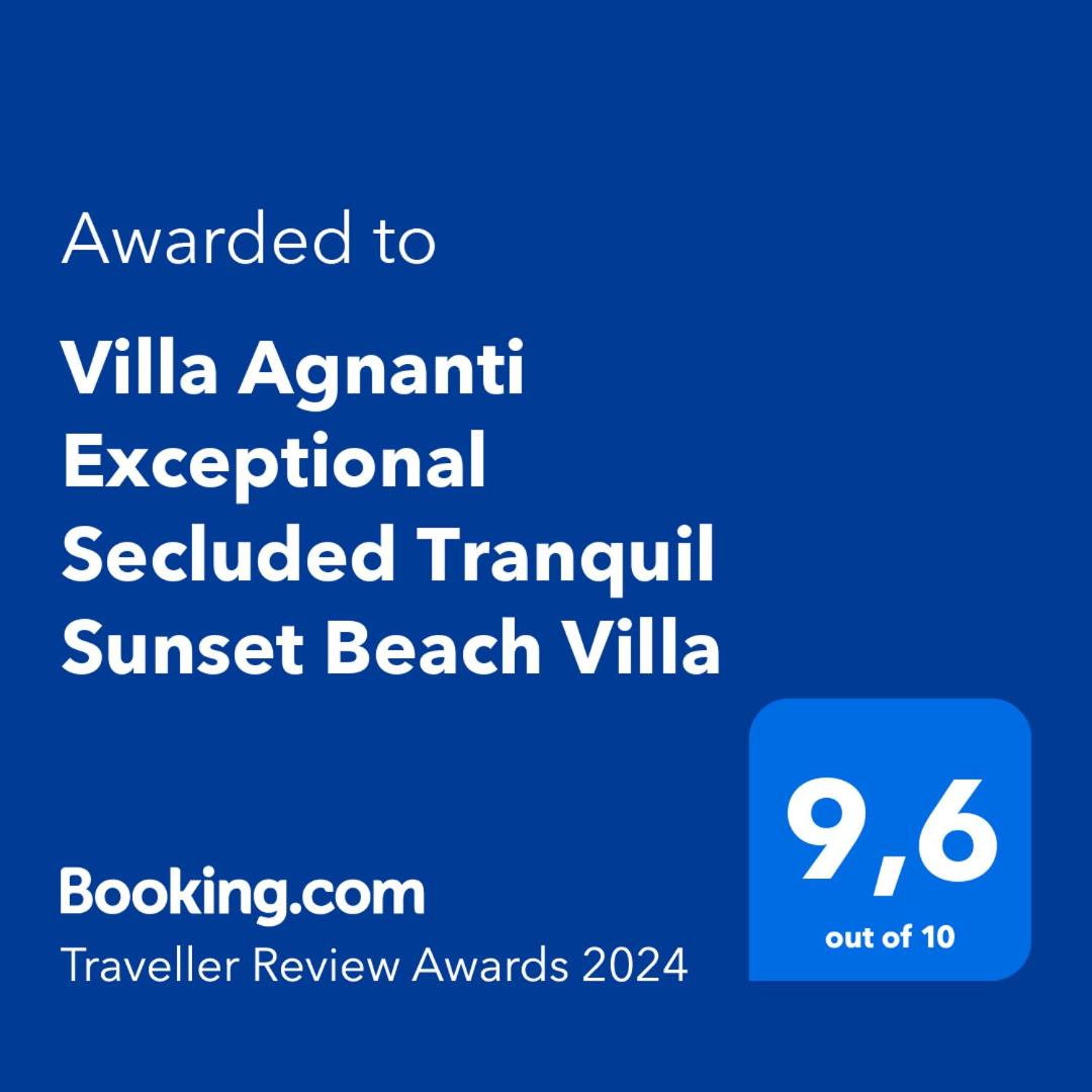 Villa Agnanti Exceptional Secluded Tranquil Sunset Beach Villa