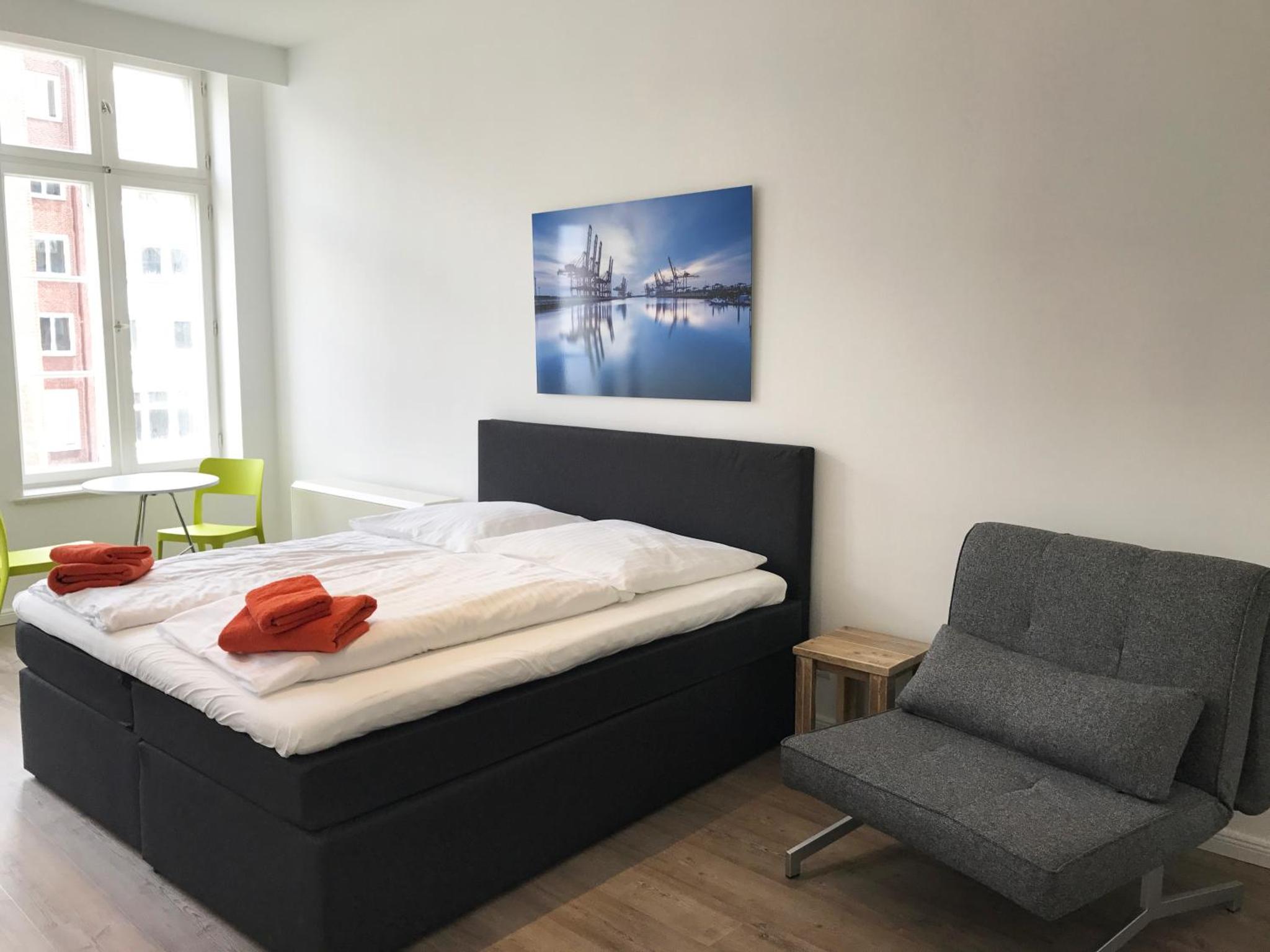 Gästezimmer an der Elbphilharmonie contactless Check in