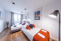 noclegi Gdańsk Family Luxury Comfort Old Town Apartament, 1-8, 2 sypialnie i salon, parking w cenie