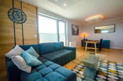 noclegi Gdańsk Grand Apartments - Apartment on the 17th floor with panorama of the Old Town