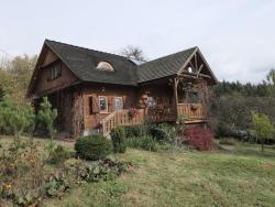 noclegi Maków Podhalański Chata Mioduszyna w Beskidach - drewniany dom z widokiem na Babią Górę