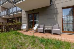 noclegi Sopot Victus Blue Apartment with Parking and Terrace by Noclegi Renters