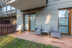 noclegi Sopot Victus Blue Apartment with Parking and Terrace by Noclegi Renters