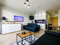 noclegi Kołobrzeg Baltic Style SPA Apartment - FREE swimming pool, saunas & fitness - Kasprowicza 20