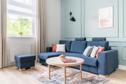 noclegi Sopot Sanhaus Apartments - MERA - apartament z balkonem, parkingiem i klimatyzacją przy plaży