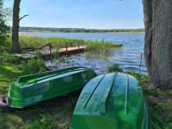 noclegi Kurzętnik Siedlisko nr 5A nad jeziorem Skarlińskim, jezioro, mazury, domki letniskowe, bania