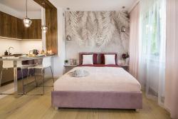 noclegi Koszalin W&K Glam Suite - Studio z balkonem, Faktura VAT, Parking w garażu, Netflix