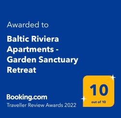 noclegi Gdańsk Baltic Riviera Apartments - Garden Sanctuary Retreat