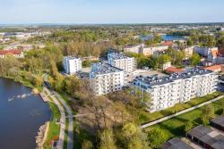 noclegi Iława River View Apartment z prywatnym podziemnym parkingiem