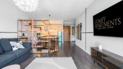 noclegi Gdańsk Waterlane w oknami na rzekę - Marina View - Comfy Apartments