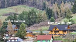 noclegi Kluszkowce Domek Góralski nad Czorsztynem - Dom z Widokiem