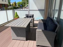 noclegi Kołobrzeg Apartamenty Kapitańskie Kasprowicza 20A taras