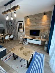 noclegi Gdańsk Apartament Amber 2 pokoje - Gdańsk 4 Oceany - widok na morze, taras, parking