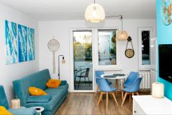 noclegi Gdynia Apartament EL Romano Gdynia - Balkon z widokiem na morze & Bezpłatny parking