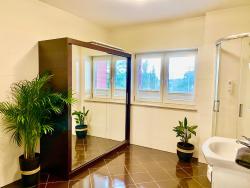 noclegi Słupsk LAS SŁUPSKI PREMIUM BUSINESS APARTMENT NO 7 Wifi Netflix Smart TV50 two bedrooms two very large double beds living room double sofa workplace full pleasure quality of stay