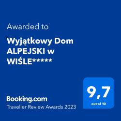 noclegi Wisła Wyjątkowy Dom ALPEJSKI w WIŚLE*****