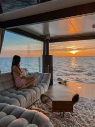 noclegi Mielno Domki na wodzie - Grand HT Houseboats - with sauna, jacuzzi and massage chair