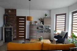 noclegi Stegna Willa Vita - Apartment z kominkiem i dużym tarasem, Sauna, Jacuzzi, Altana z Grill, z możliwością wynajmu dotakowych pokoi - Schönes Appartement mit Kamin und großer Terrasse, Sauna, Jacuzzi, Pavilion mit Grill und der Option zusätzliche Zimmer zu mi