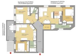 noclegi Sopot Sanhaus Apartments - KALIFORNIA, MARINA i FLORYDA - Stylowe apartamenty 200 m od plaży