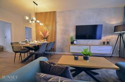 noclegi Świnoujście Sunset Apartments - Rodzinny i przestronny apartament PREMIUM - Garaż podziemny - osiedle Platan
