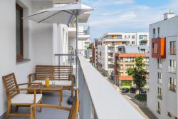 noclegi Gdańsk Garnizon Apartment for 6 Guests with Parking & Balcony by Noclegi Renters