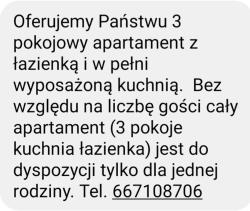 noclegi Polańczyk Apartament Berezka 667-108-706