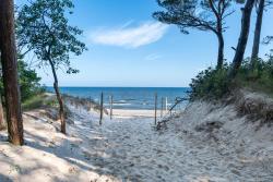 noclegi Grzybowo Blue Mare Posesja Kapitańska 70m Beach, Parking, Rowery