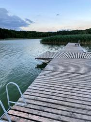 noclegi Szczytno Mazury Dom Oluś nad jeziorem Sasek Wielki z gorącą balią