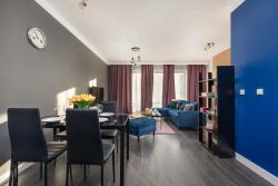 noclegi Świnoujście Mysterious Blue Apartment with Two Bedrooms and Balcony in Świnoujście by Noclegi Renters