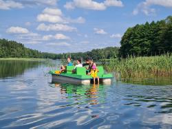 noclegi Pasym Ferienhaus "BASTEK1" am See mit Kamin & WLAN - Domek Letniskowy BASTEK