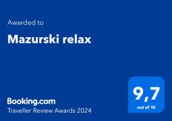 noclegi Węgorzewo Mazurski relax plus Taras Garaż podziemny