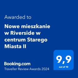 noclegi Gdańsk Nowe mieszkanie w Riverside w centrum Starego Miasta II z Parkingiem