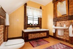 noclegi Gąski REETDACH FERIENHAUS IN GĄSKI MIT GEPFLEGTEM GARTEN