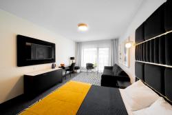 noclegi Kołobrzeg ROSA-Modern studio 29m2 AC, NETFLIX, PS4, POOL, SAUNA