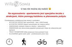 noclegi Stronie Śląskie nowe apartamenty nad Górskim Potokiem w Willi Sowiej rowerownia monitorowana