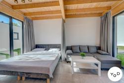 noclegi Pustkowo Nettes Ferienhaus in Pustkowo mit Eigener Terrasse