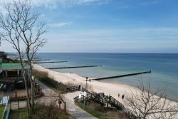 noclegi Ustronie Morskie Apartament Perłowy z BEZPOŚREDNIM WIDOKIEM na morze- Nadmorski Luksus Apartamenty