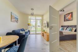 noclegi Sianożęty Apartament Messa Black z Basenem Letnim by HolidaySun