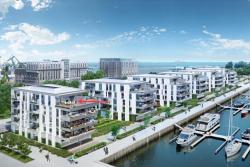 noclegi Gdynia Apartament Faltom 26 Yacht Park z tarasem Parking