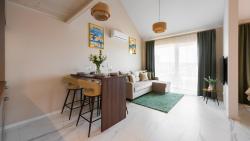 noclegi Jantar Flatbook - Przytulny Apartament 307 w Jantar Resort z Parkingiem, Placem Zabaw i Strefą Grilla