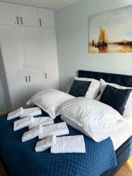 noclegi Gąski APARTAMENT BALTICHOFF DUNE with Sea View, Basen, Spa, Gym, Sauna, Hala sportowa z kortem tenisowym