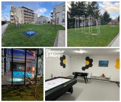 noclegi Sianożęty Apartament Glamour - 5 Mórz - Basen - SPA - Sauna