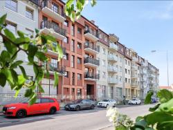 noclegi Świnoujście visit baltic - Kwartał Róży Wiatrów Apartament Lawendowy z sypialnią i balkonem