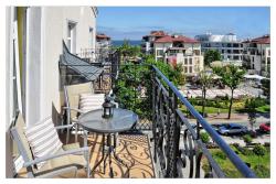 noclegi Świnoujście Korona Wazów 55 - Apartament z sypialnią przy Promenadzie & widok na morze - Apartment mit Schlafzimmer an der Promenade & Meerblick