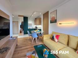 noclegi Gąski 365PAM - Apartament Wiatr od Morza w Lets Sea - BASEN, JACUZZI, SAUNA, SIŁOWNIA, STREFA CHILL, PARKING W CENIE