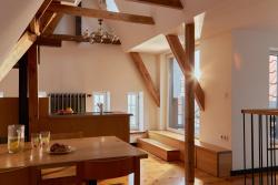 noclegi Gdańsk 3-level apartment with a view of St Marys Basilica by Downtown Apartments
