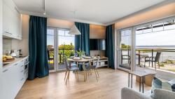 noclegi Krynica Morska Port Krynica 16 - apartament premium w centrum Krynicy Morskiej z bezpośrednim widokiem na port i Zalew Wiślany